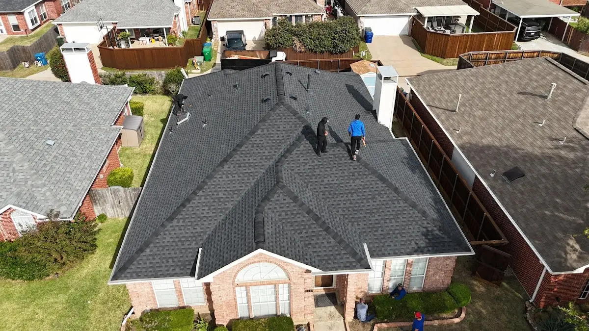 Slate & Tile Roof Repair work in progress on a Santa Clarita property